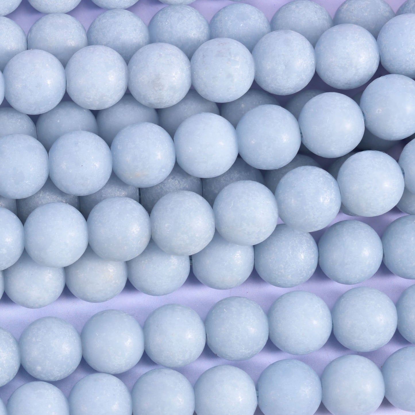 Angelite Matte Round Beads 4mm 6mm 8mm 10mm Jewelry Making 15 Inch Strand