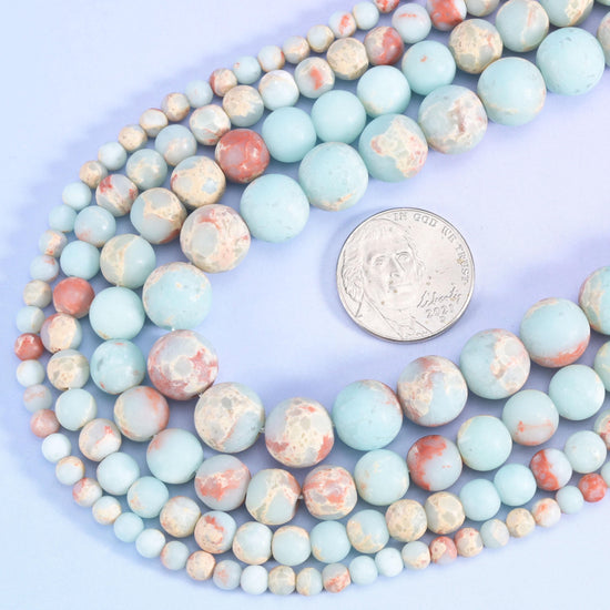 Pale Blue Shoushan Stone Matte Round Beads 4mm 6mm 8mm 10mm, 15 inch strand