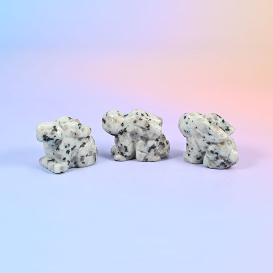 1.5 Inch Laying Down Bunny Crystal Figurines