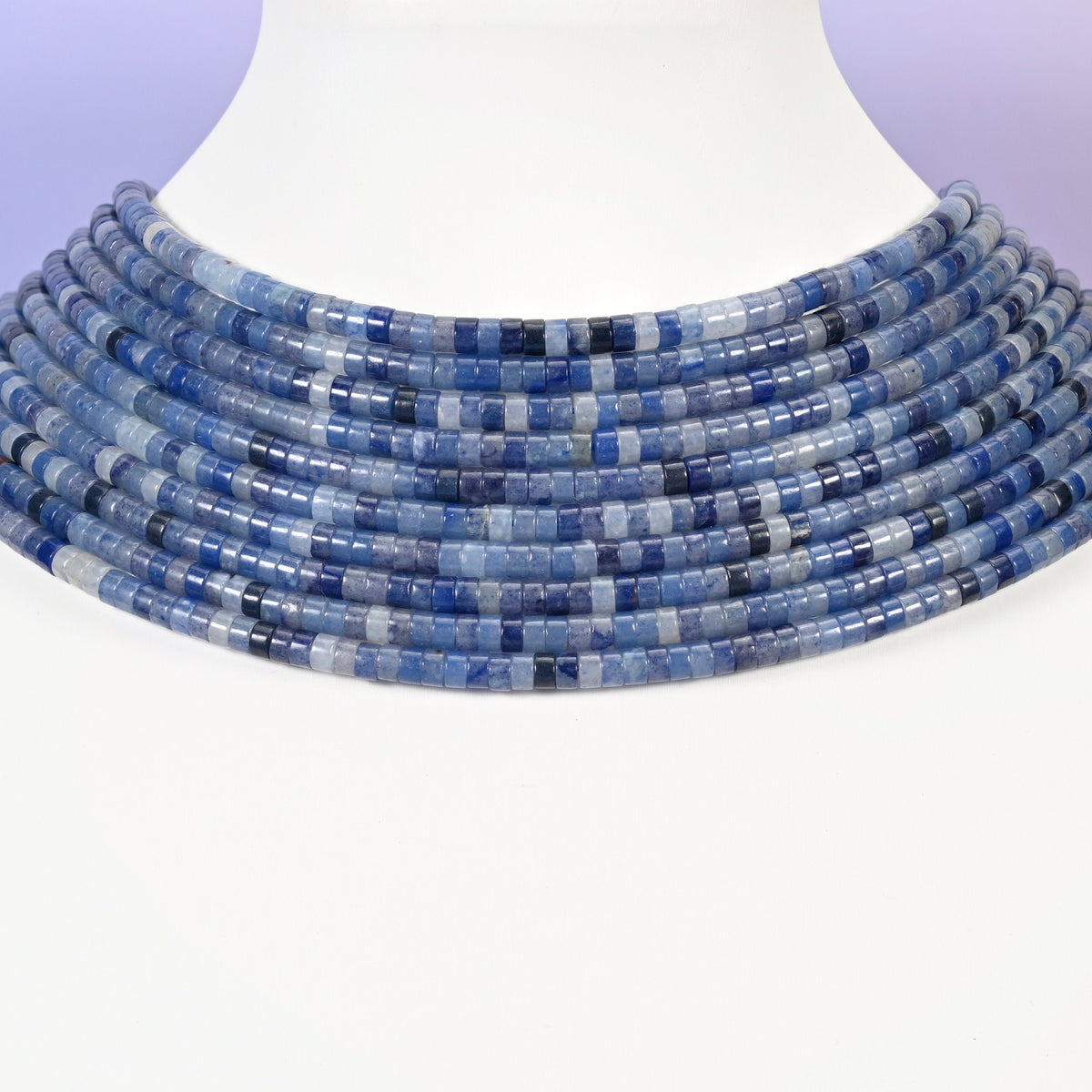Blue Aventurine beads, heishi disc, 2x4mm