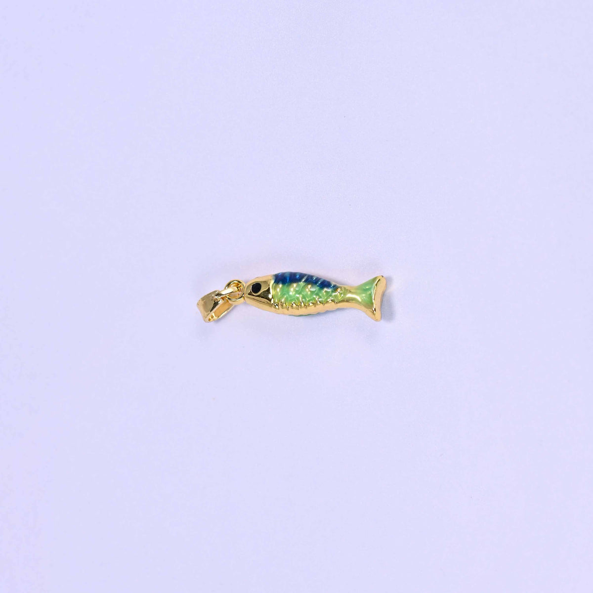 Enamel Blue Green Fish Charms