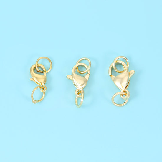 18K Gold Filled Lobster Clasps for DIY Jewelry Making Supply