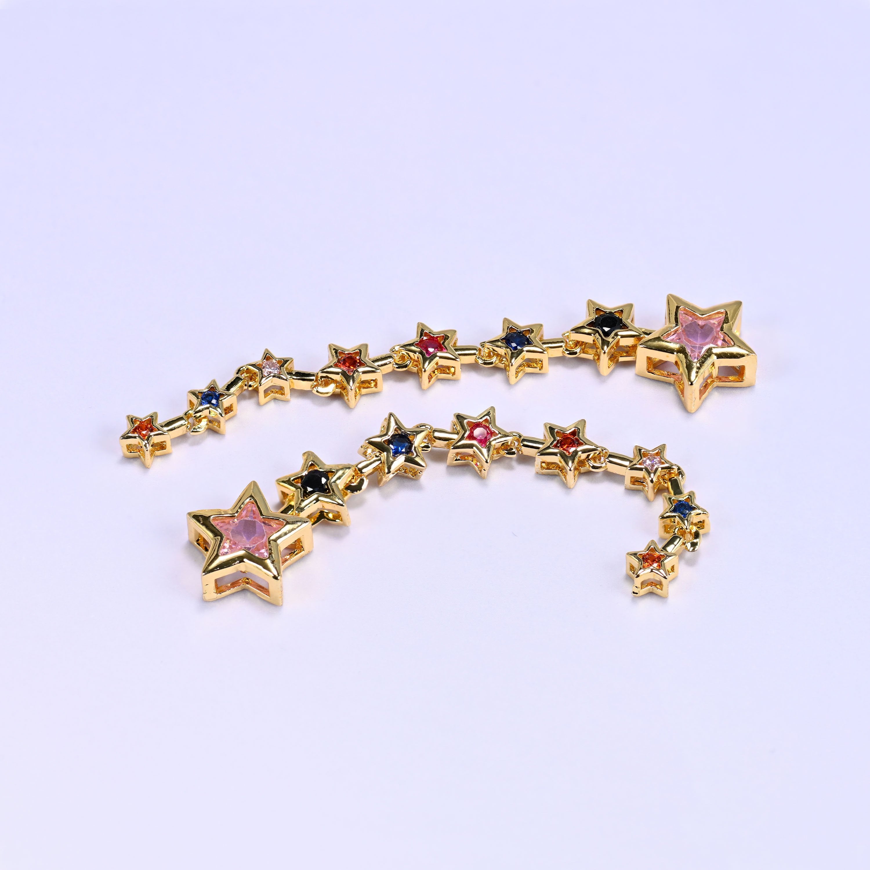 Shooting Star Multicolor Zircon Pendant, sold individually