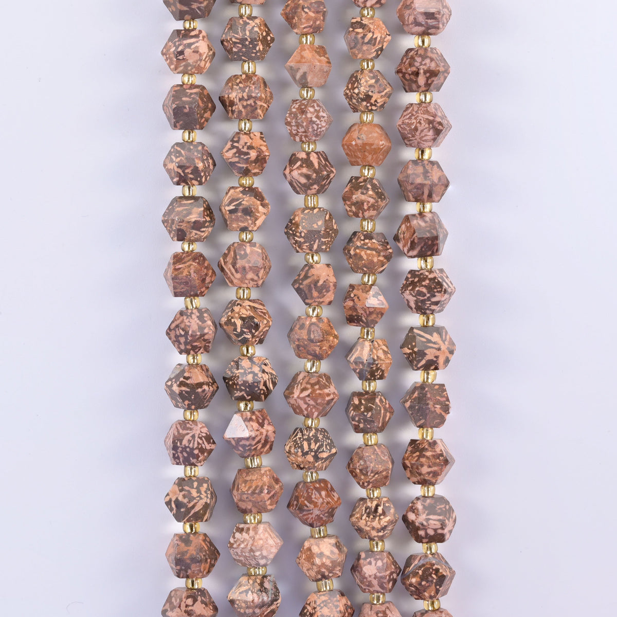 Diamond rhombus gemstone beads, eight-sided faceted cut, approximately 10mm.