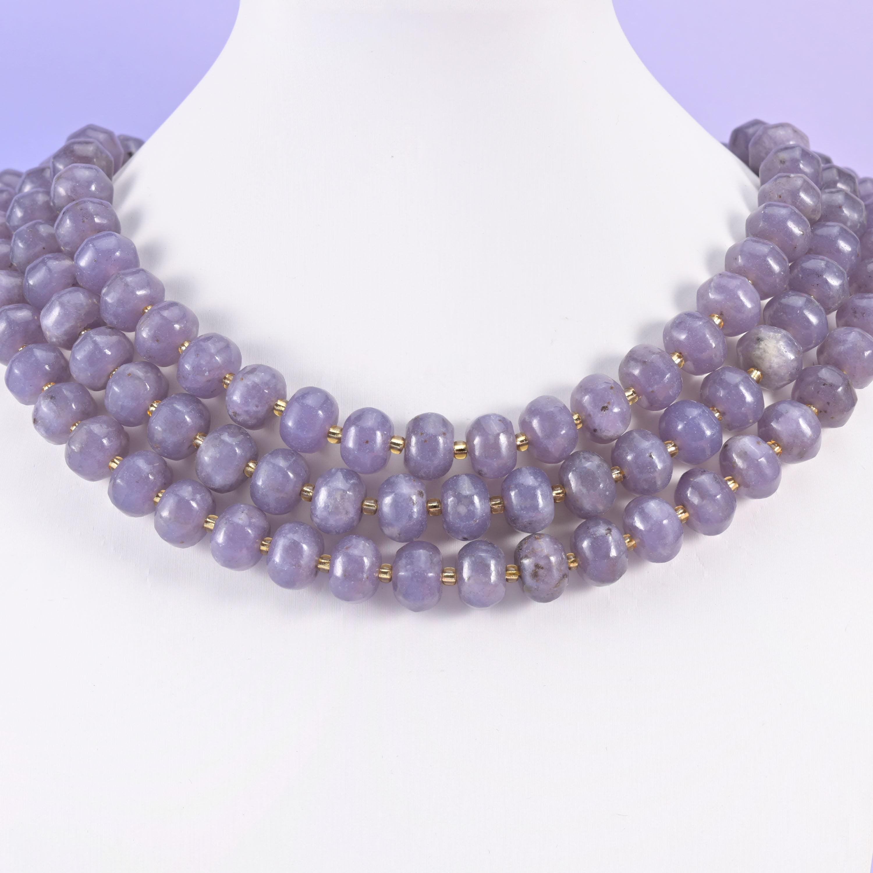 Lepidolite Pumpkin Rondelle Beads Jewelry Making Size 12x8mm 15" Strand