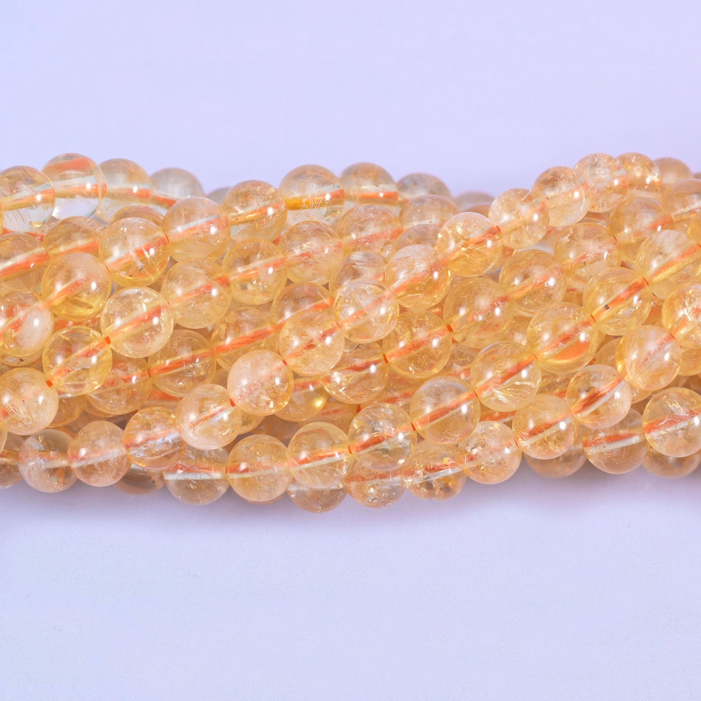 Citrine Smooth Round Beads 6mm 8mm 10mm 12mm, 6mm approximately 64 beads / 8mm approximately 49 beads / 10mm approximately 39 beads / 12mm approximately 33 beads