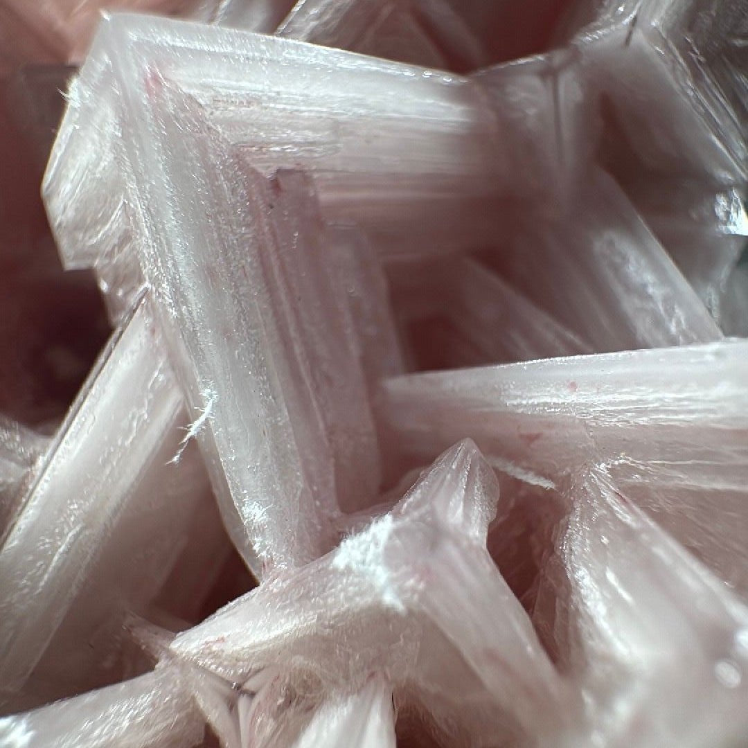 Pink halite mineral specimen, sold as the single piece shown