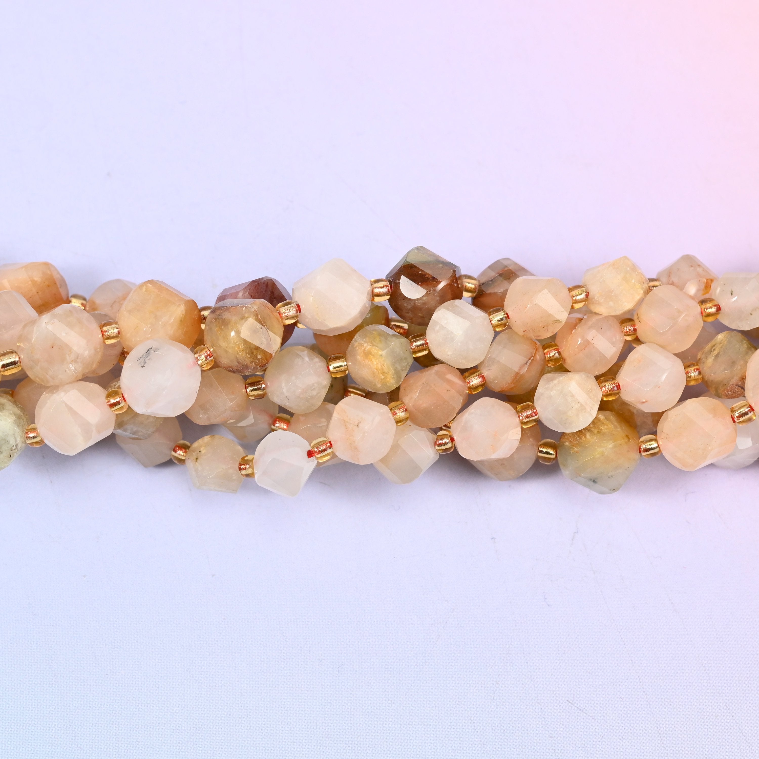 Red Grass Silk Stone beads, sold per 15 inch strand