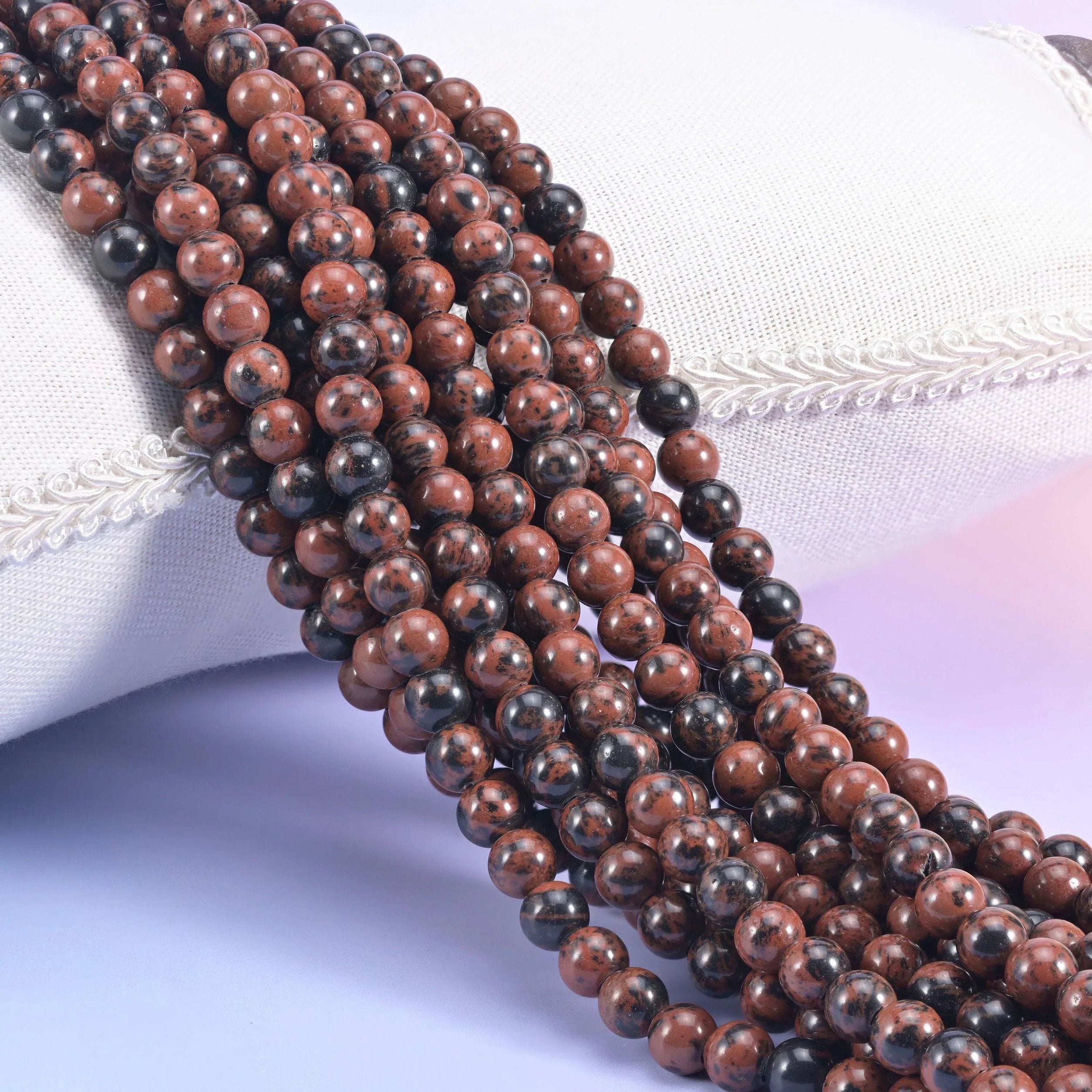 Golden Swan Large Hole Round Beads 6mm 8mm 10mm