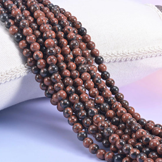 Golden Swan Large Hole Round Beads 6mm 8mm 10mm