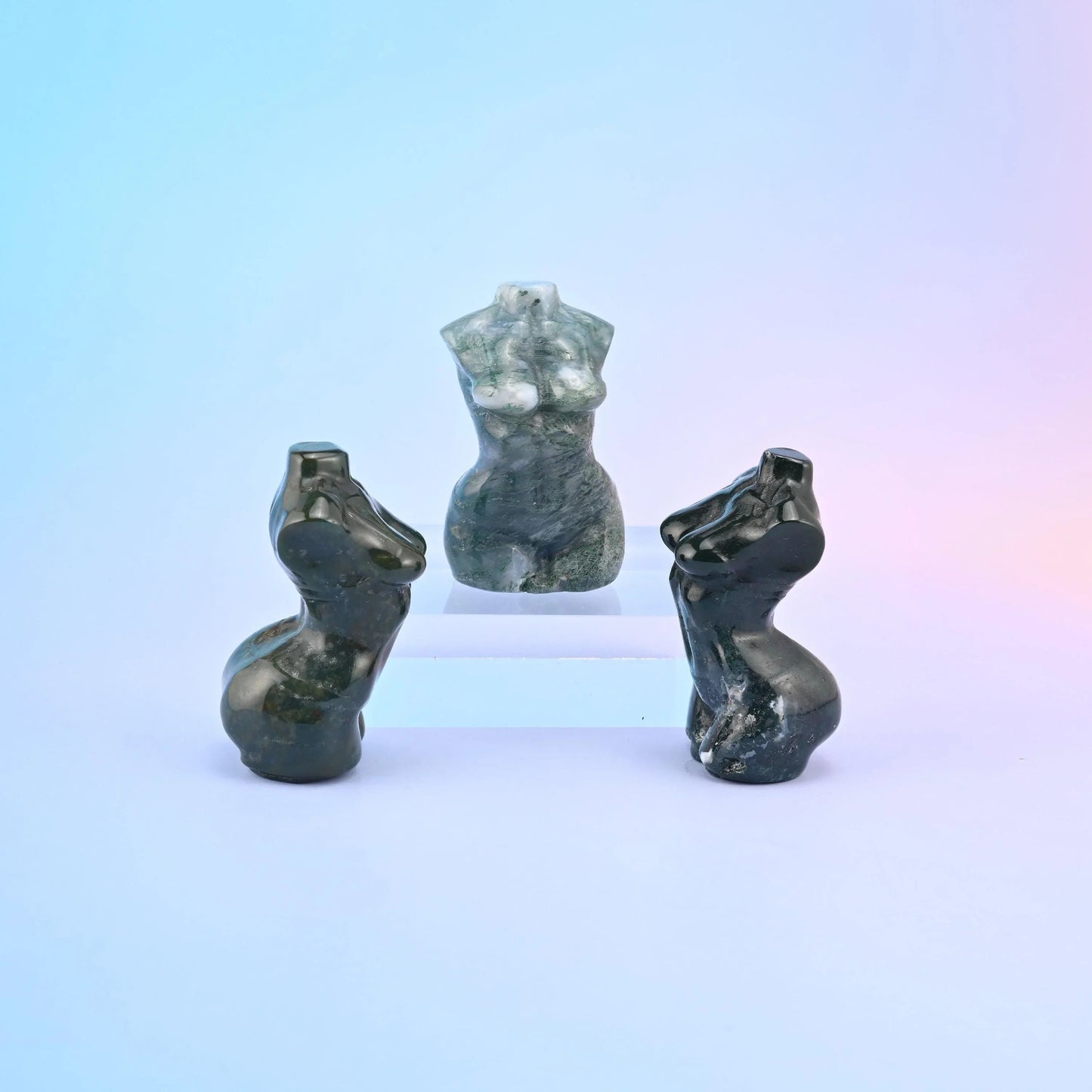 2 inch goddess crystal carving figurine, hand carved and polished smooth