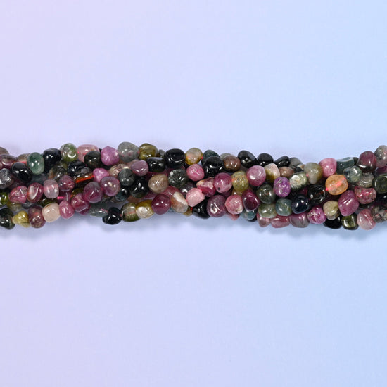 Colorful Tourmaline Tiny Nugget Beads, sold per 15.5 inch strand
