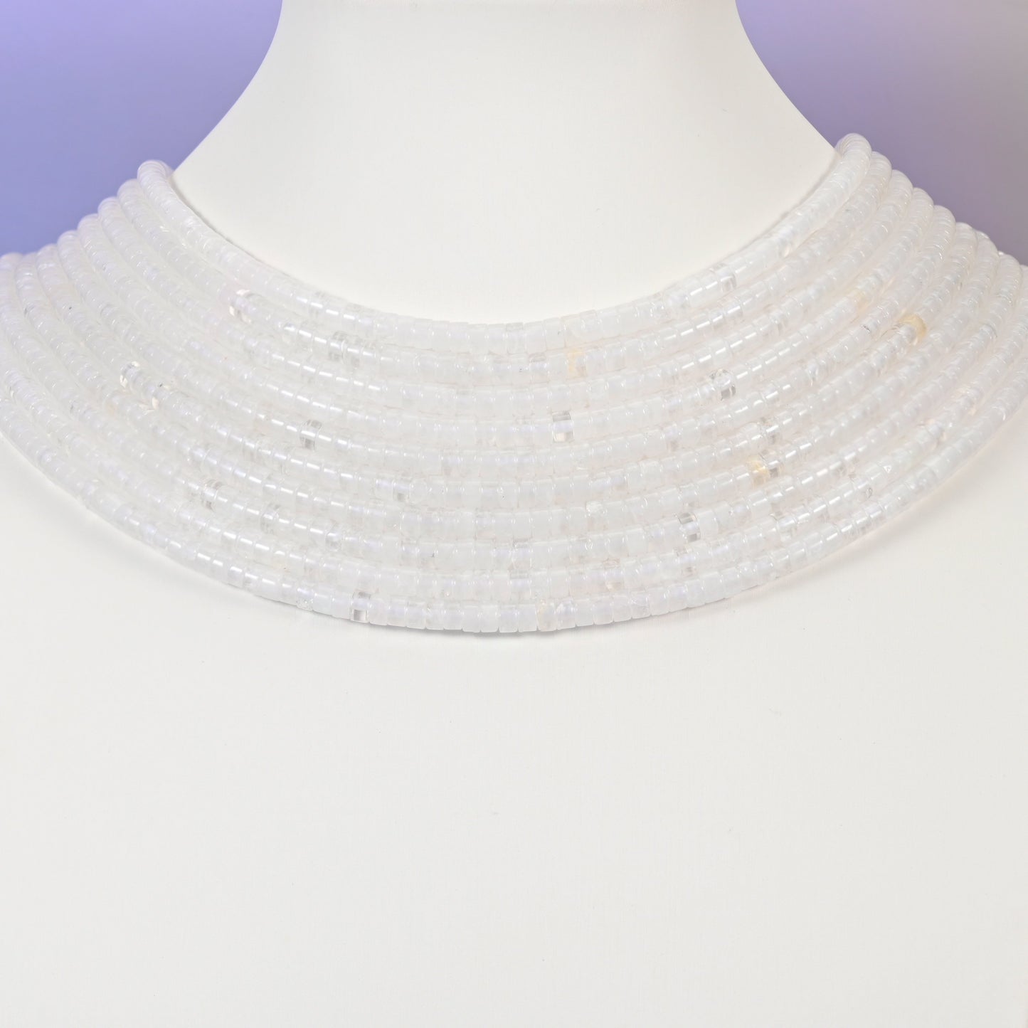 Clear Quartz Smooth Heishi Disc Beads: Jewelry Making Supply, 15.5 Inch Strand