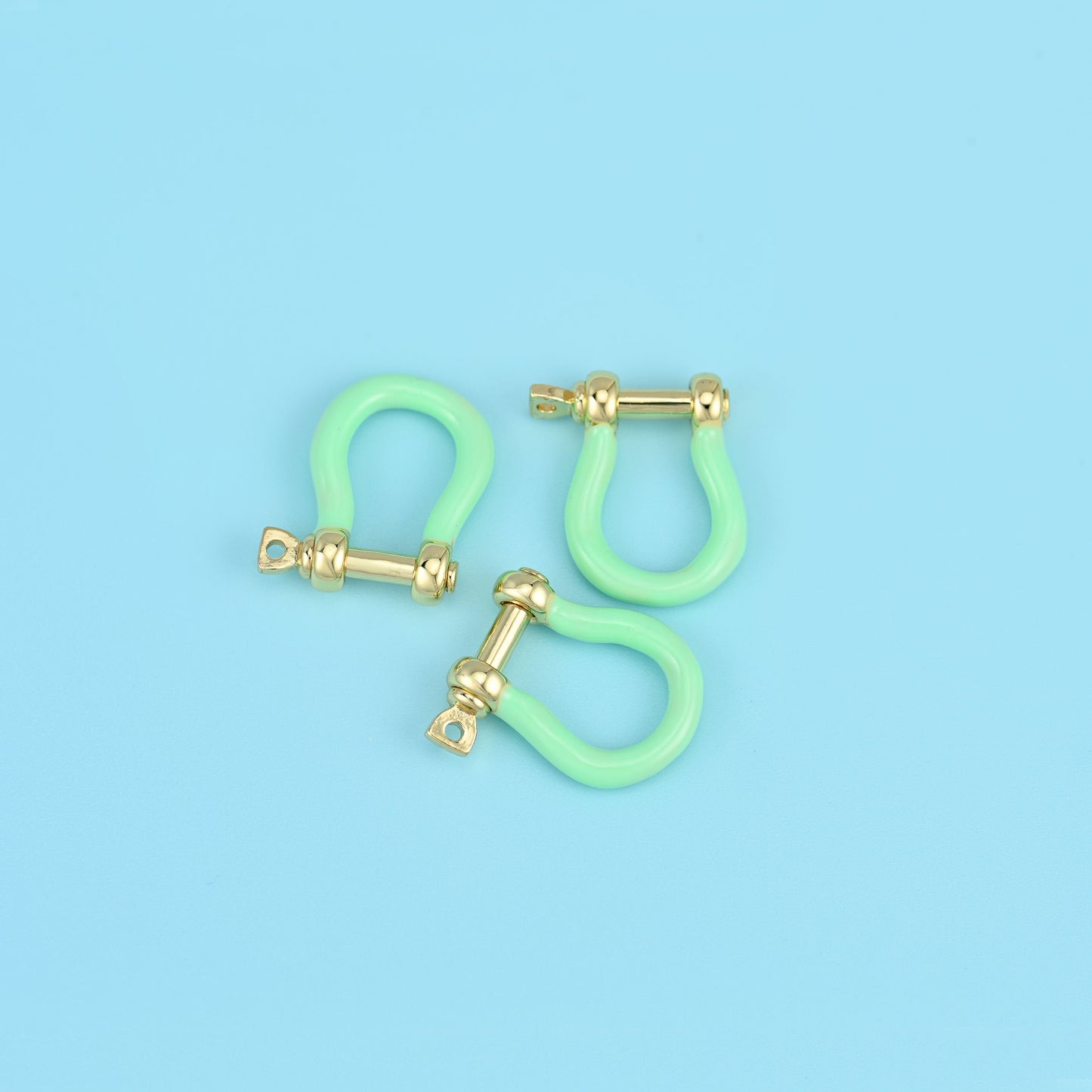 Horse Shoe Shackle Clasp, 1 piece, multiple colors available