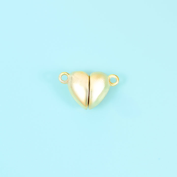 18K Gold Filled Heart Magnetic Clasps for DIY Jewelry Making Supply