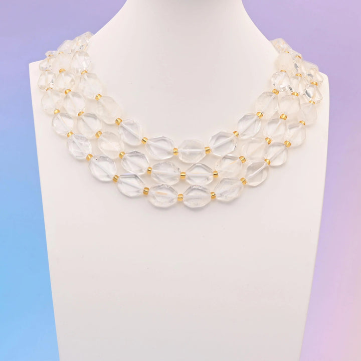 Clear quartz beads, smooth rhombus shape, 12x14mm