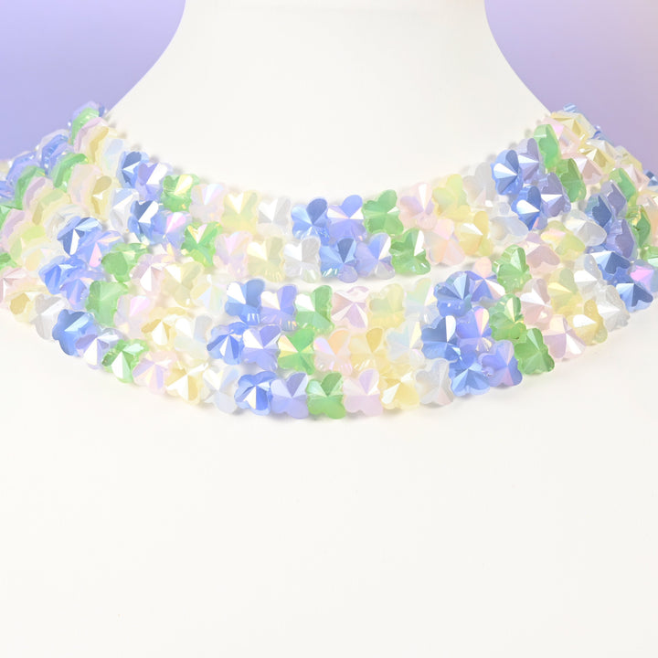 Glass beads, butterfly, Approximately 7.60x9.60mm