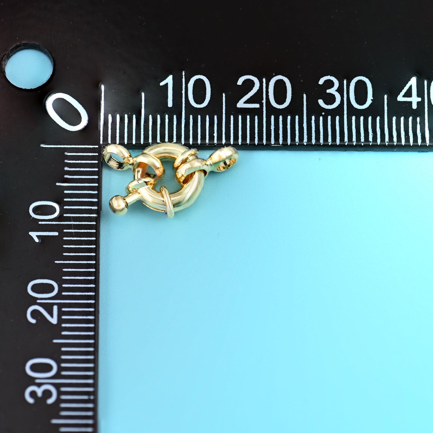 18K Gold Filled Round Spring Clasps for DIY Jewelry Making Supply