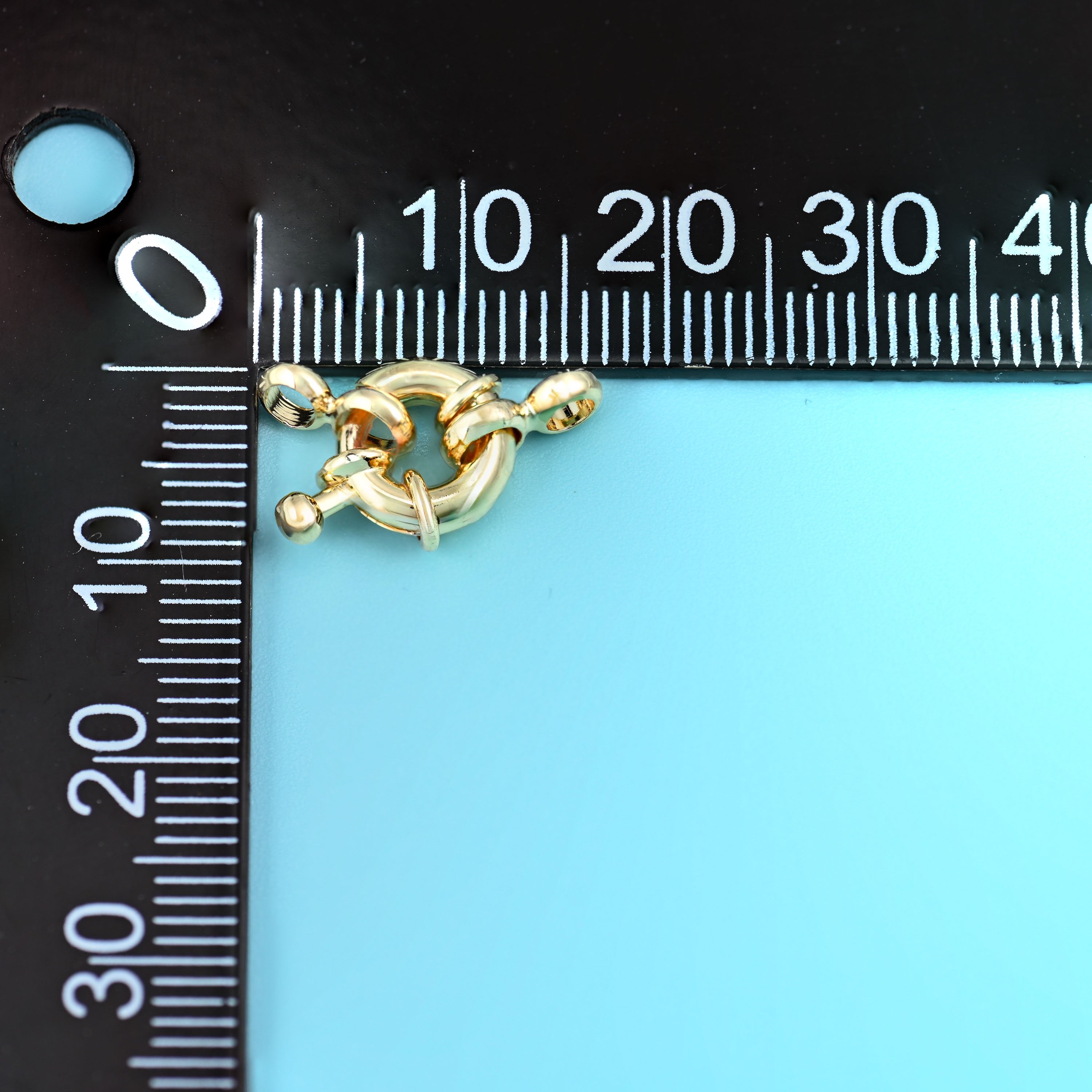18K Gold Filled Round Spring Clasps for DIY Jewelry Making Supply