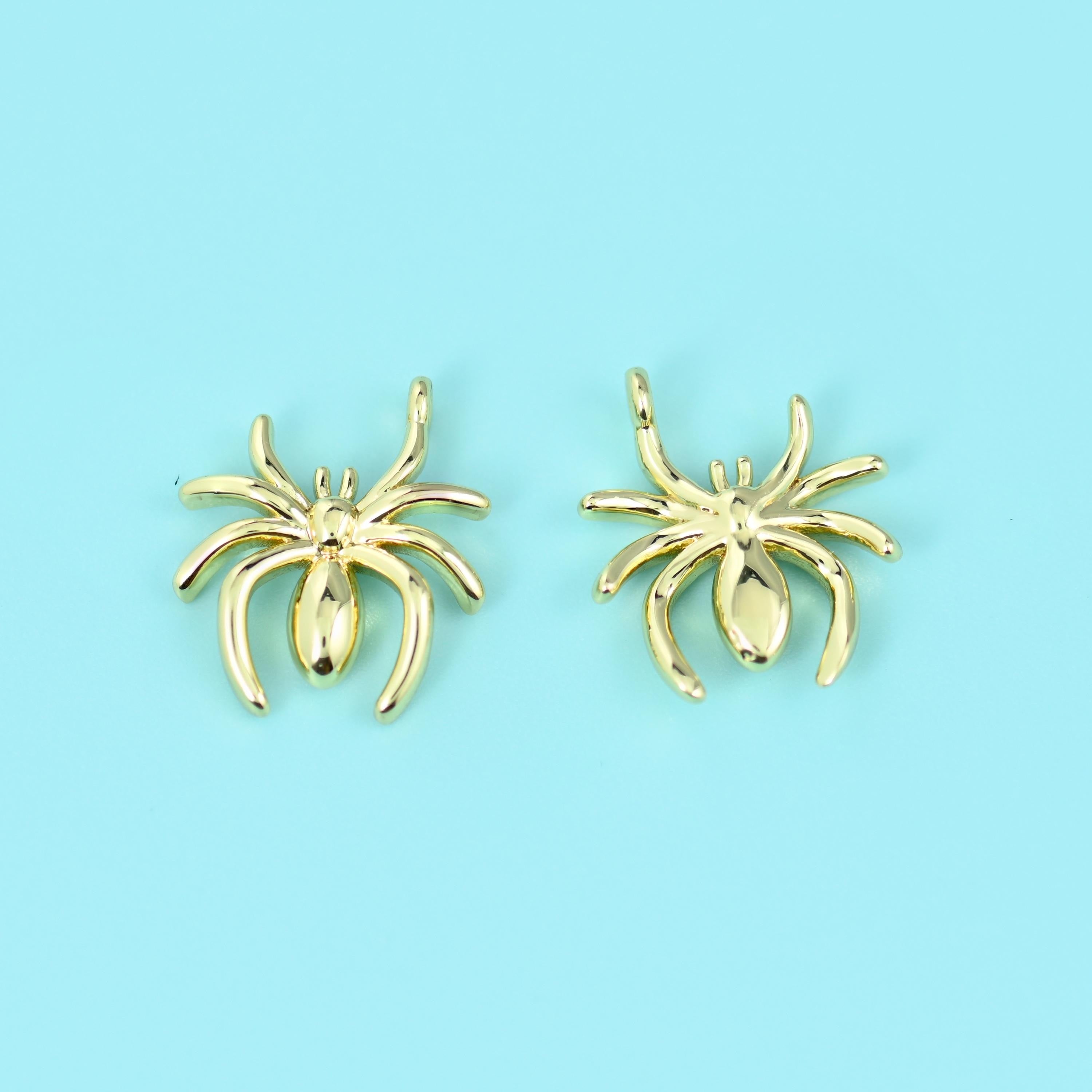 Spider cut brass beads