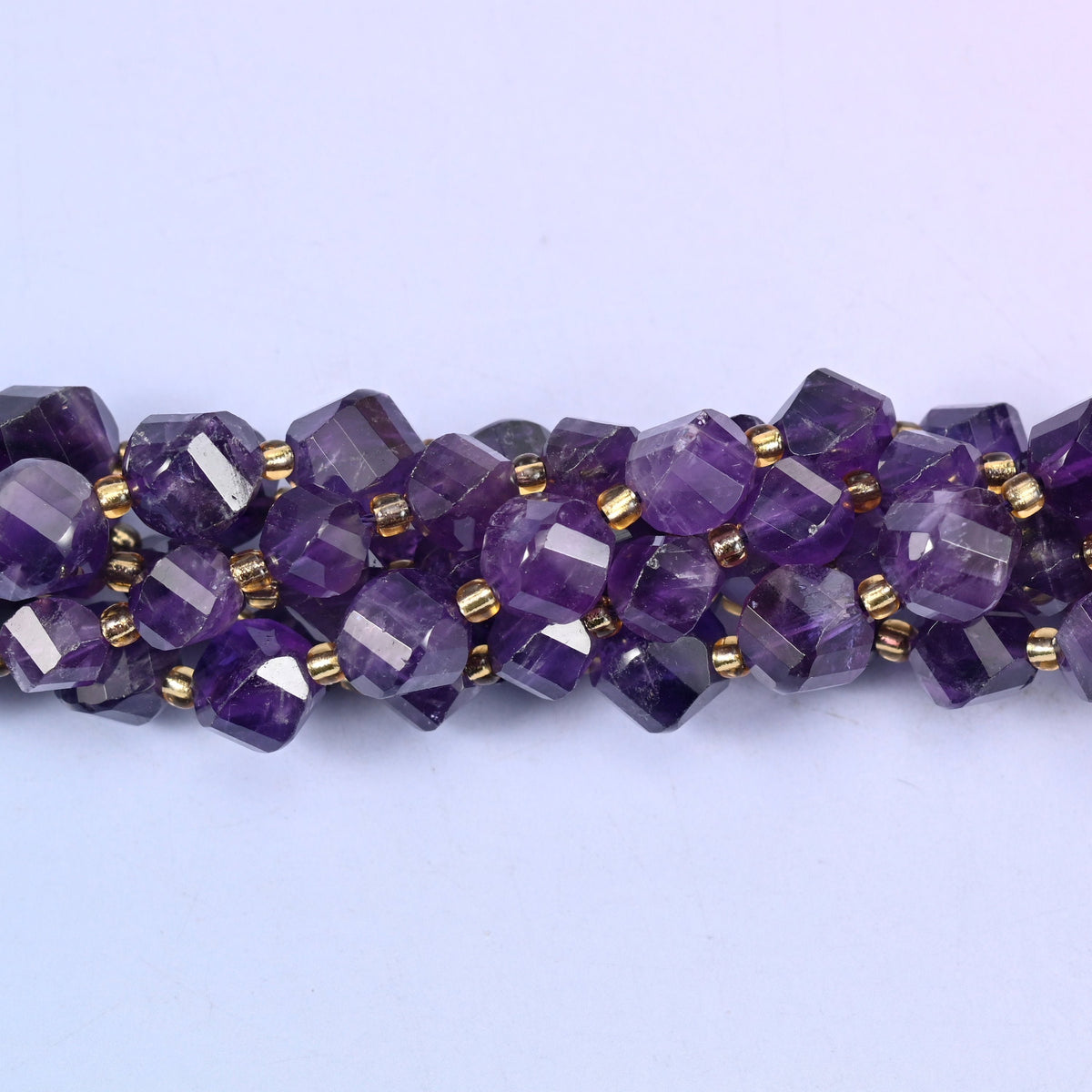 Dark Purple Amethyst beads, sold per 15 inch strand