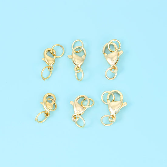 18K Gold Filled Lobster Clasps for DIY Jewelry Making Supply