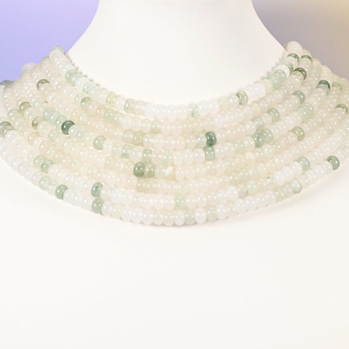 Tianshan Jade beads, rondelle, 4x6mm or 5x8mm