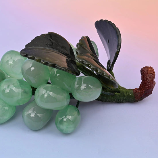Green Fluorite grapes with dark green South Jade leaves