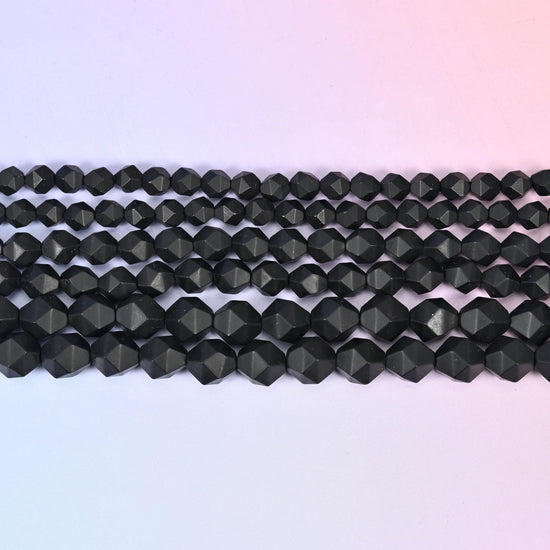 Matte Black Onyx in deep solid black with a velvety frosted surface