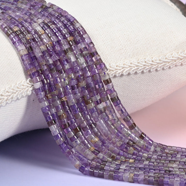 Amethyst Heishi Disc Beads 2x4mm