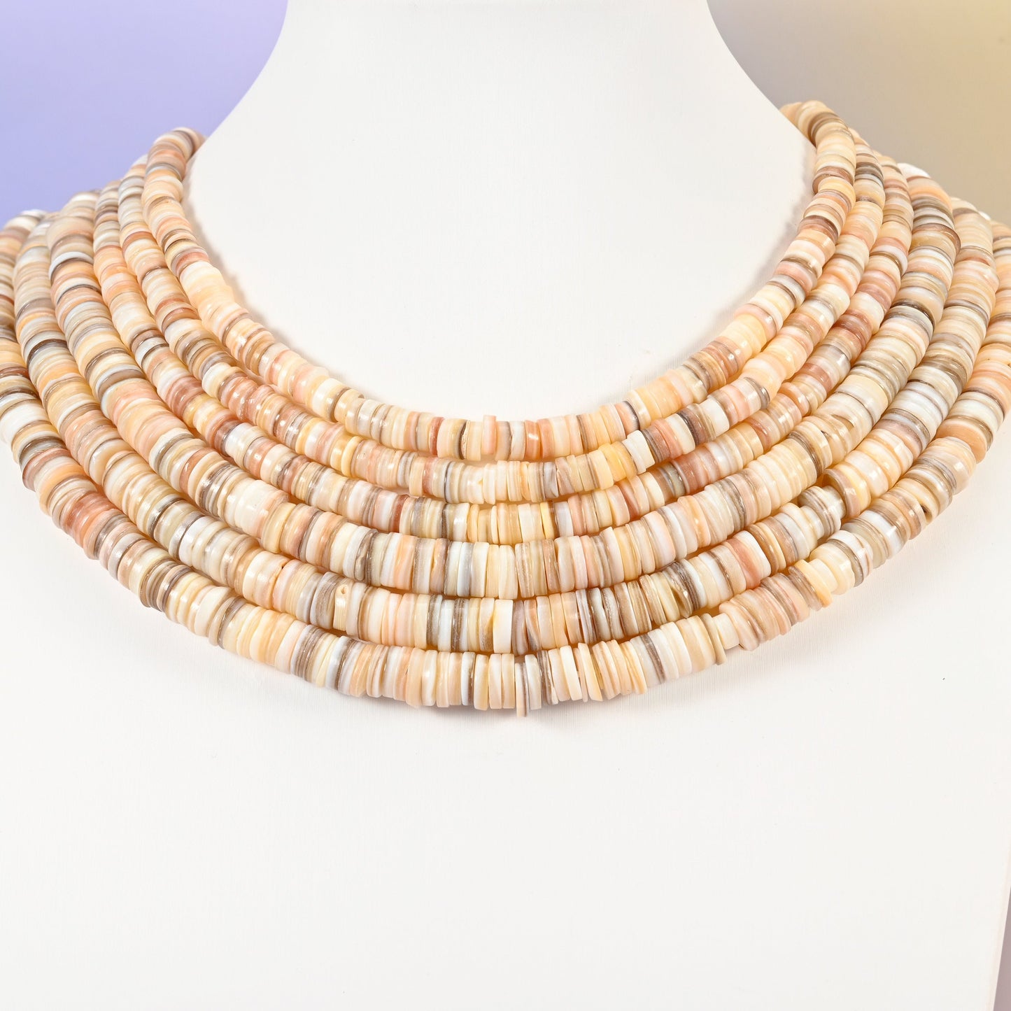 Natural Shell beads, round disc, 6mm and 8mm