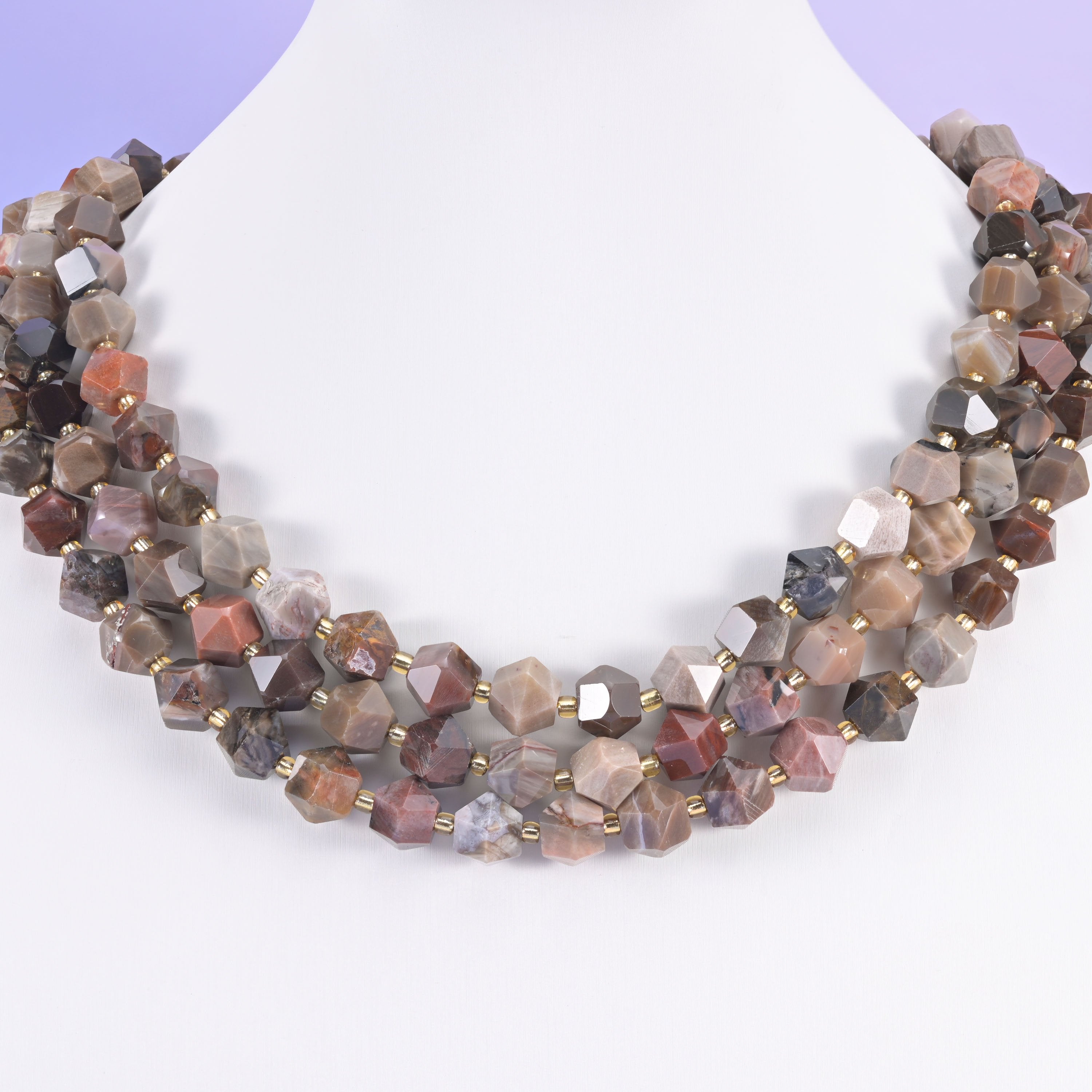 Faceted rhombus beads, 1.0mm hole takes beading wire, nylon thread and thin leather cord.