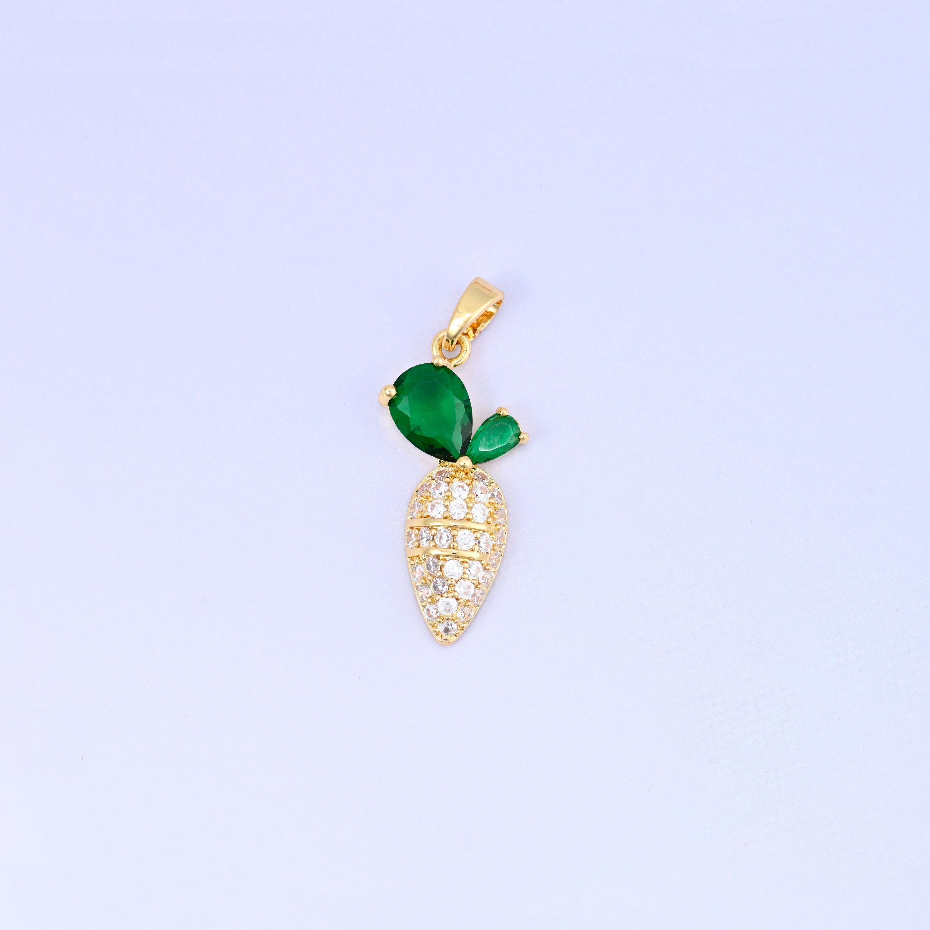 Carrot Charm 18K Gold Plated 24mm