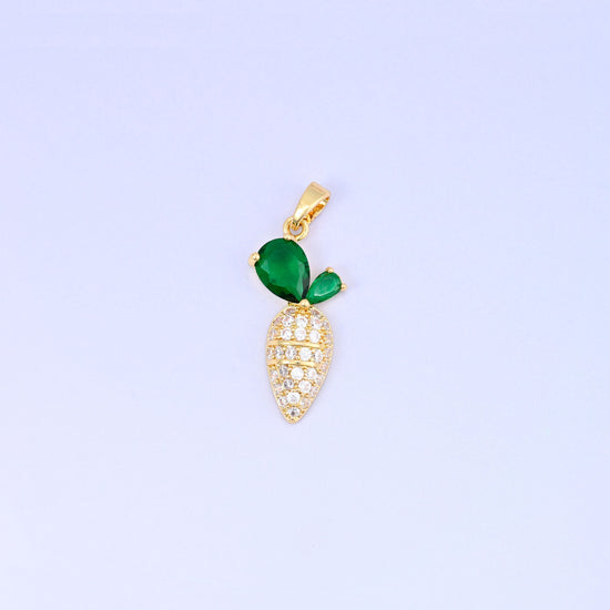 Carrot Charm 18K Gold Plated 24mm