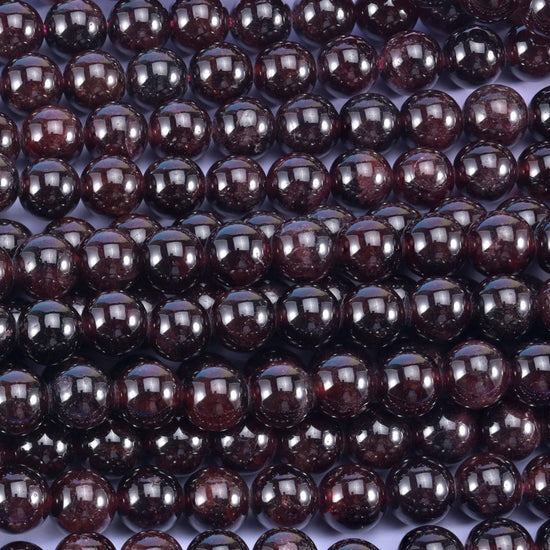 Red Garnet beads, sizes 6mm to 12mm for graduated necklaces