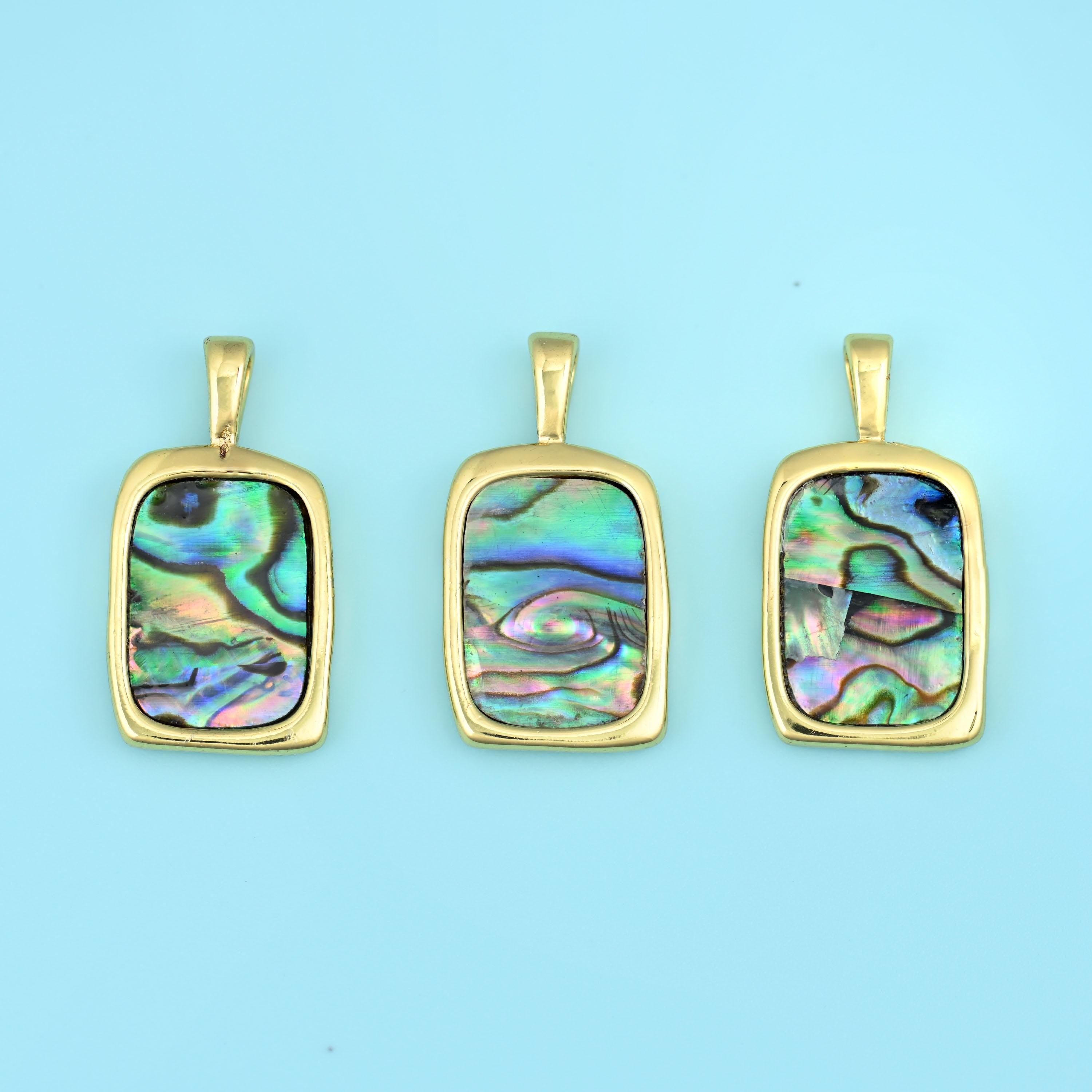 Rectangle cut brass beads