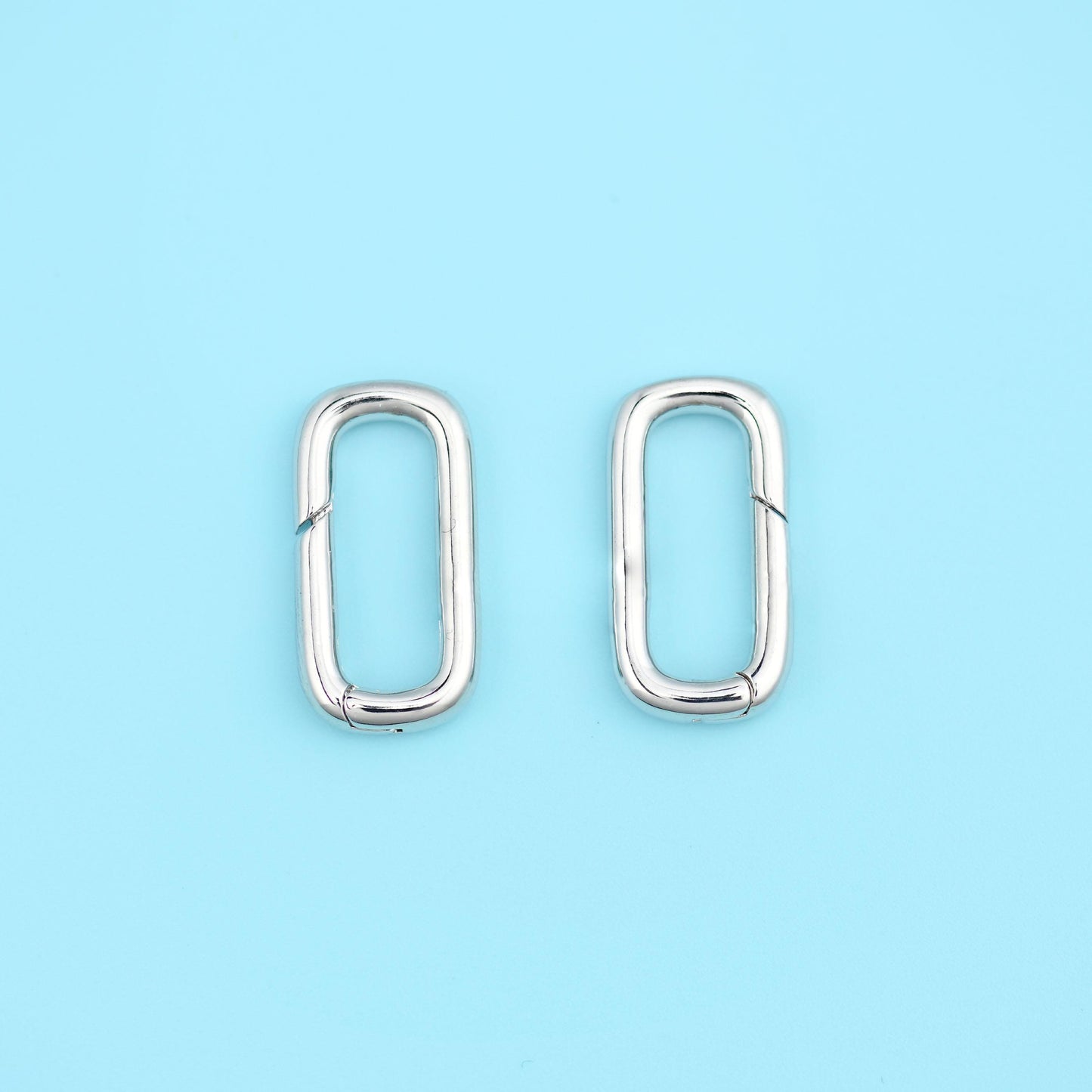 18K Gold Filled Rectangle Carabiner Clasp 18.92x9.88mm