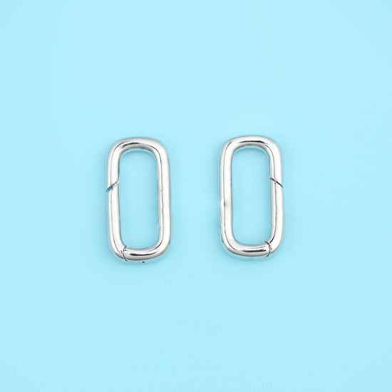 18K Gold Filled Rectangle Carabiner Clasp 18.92x9.88mm
