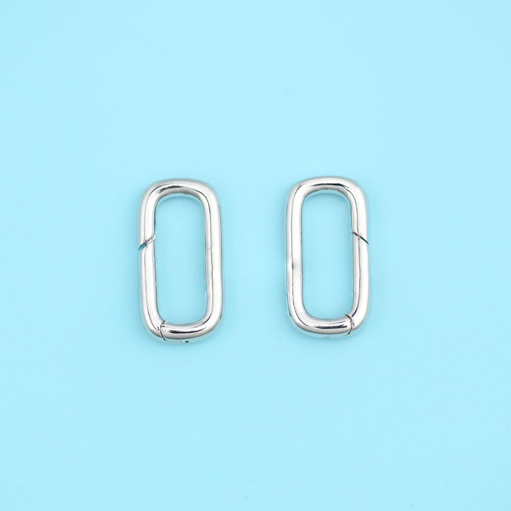 18K Gold Filled Rectangle Carabiner Clasp 18.92x9.88mm