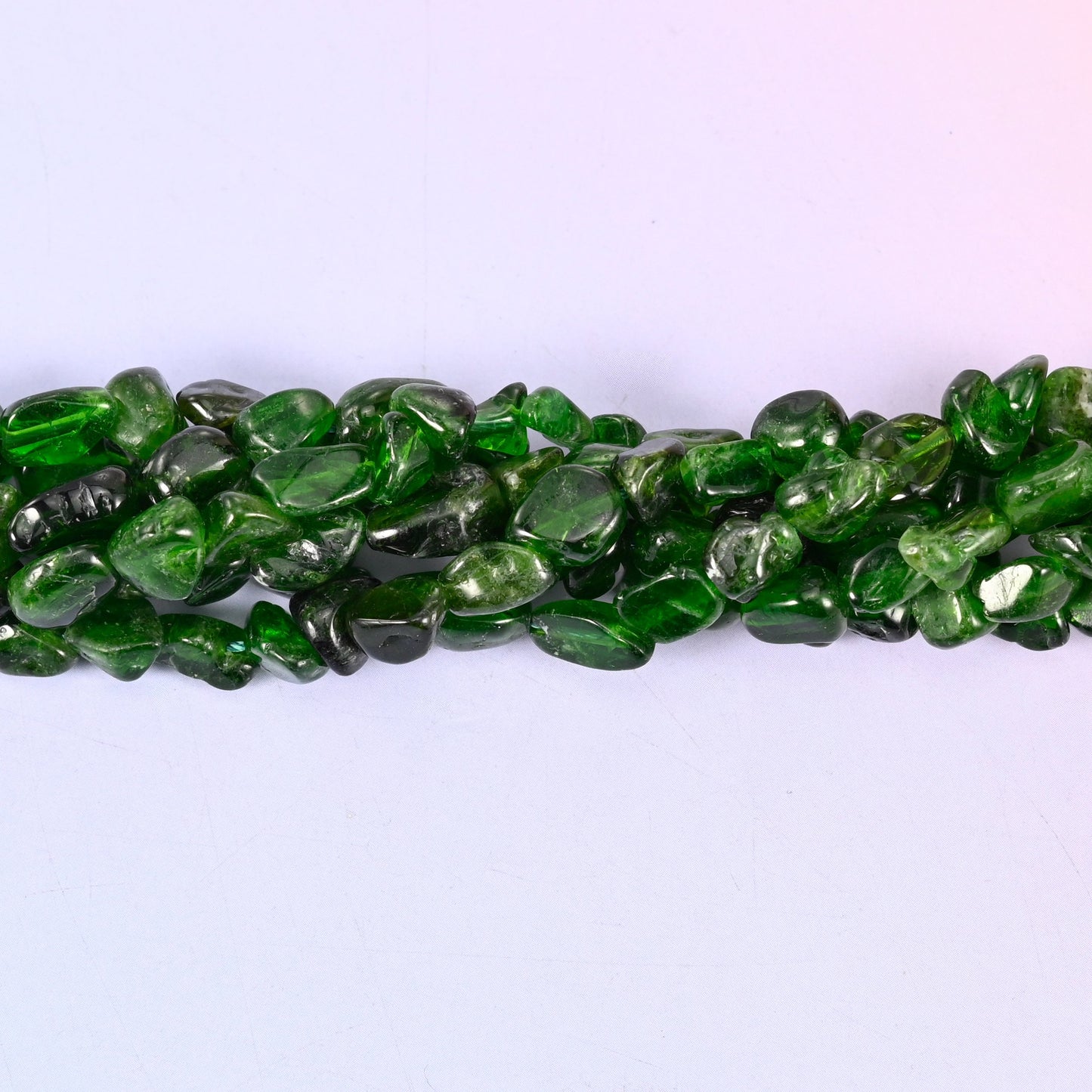 Chrome Diopside Pebble Nugget Beads 6-8mm 8-10mm Jewelry Making 15.5" Strand
