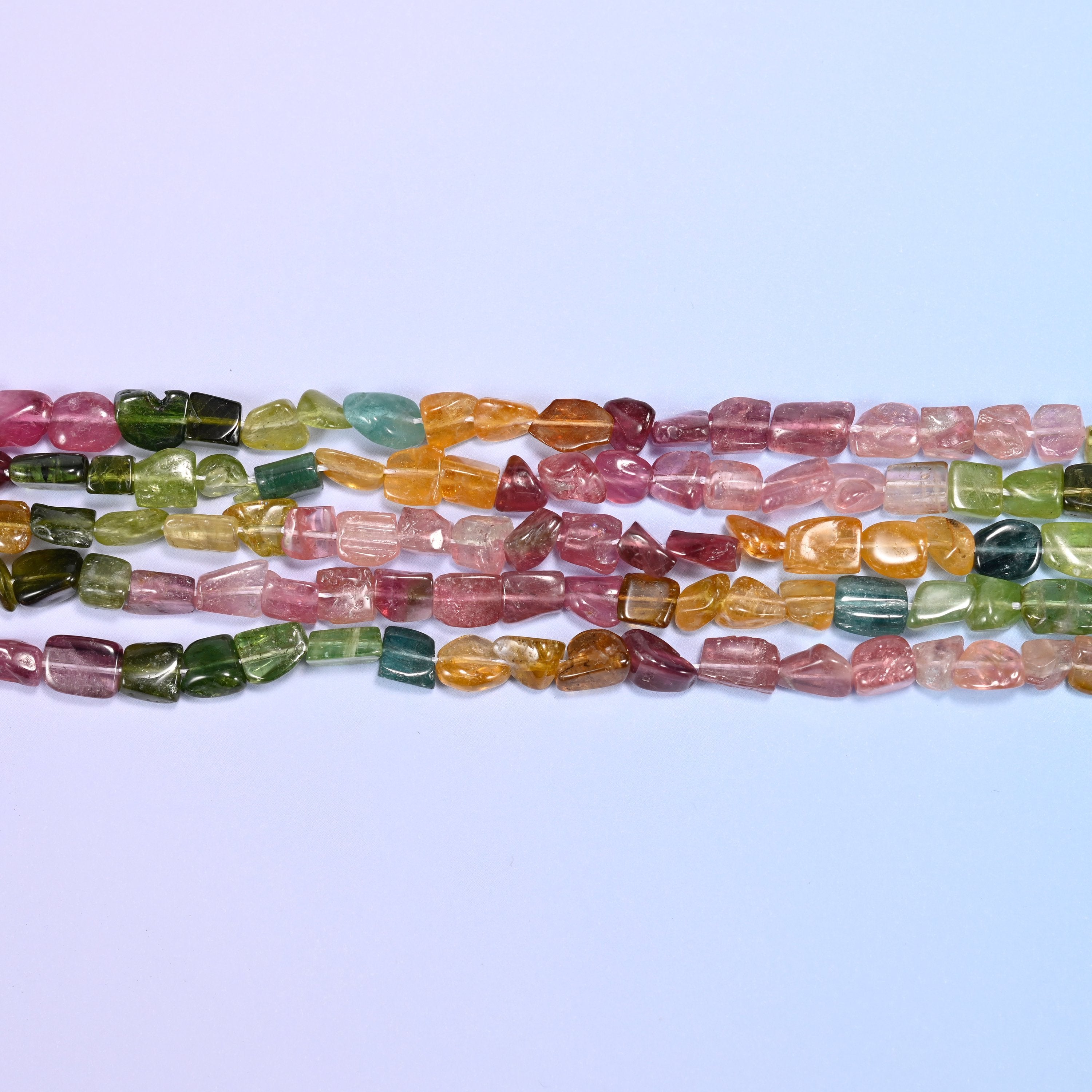 Tourmaline nugget beads, irregular freeform shape, 5-8mm