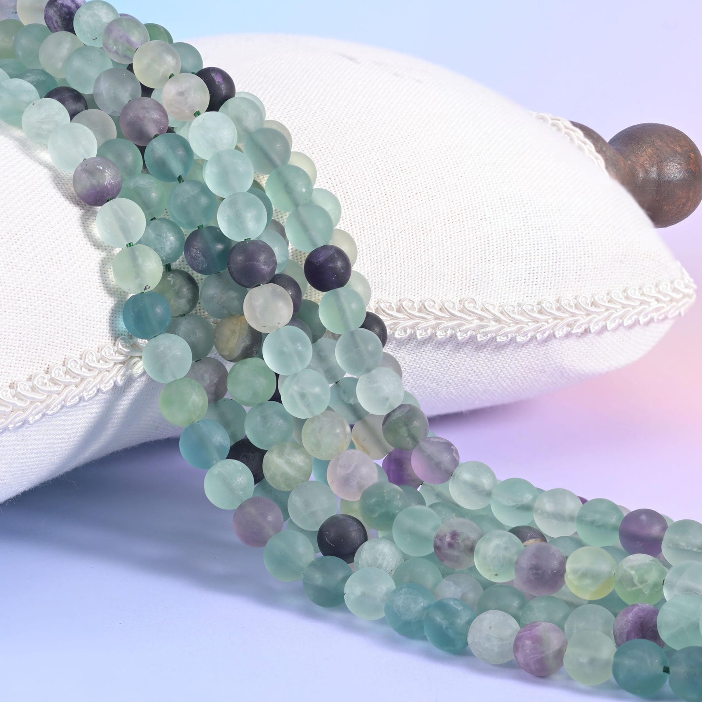 Fluorite beads, round, 4mm, 6mm, 8mm and 10mm