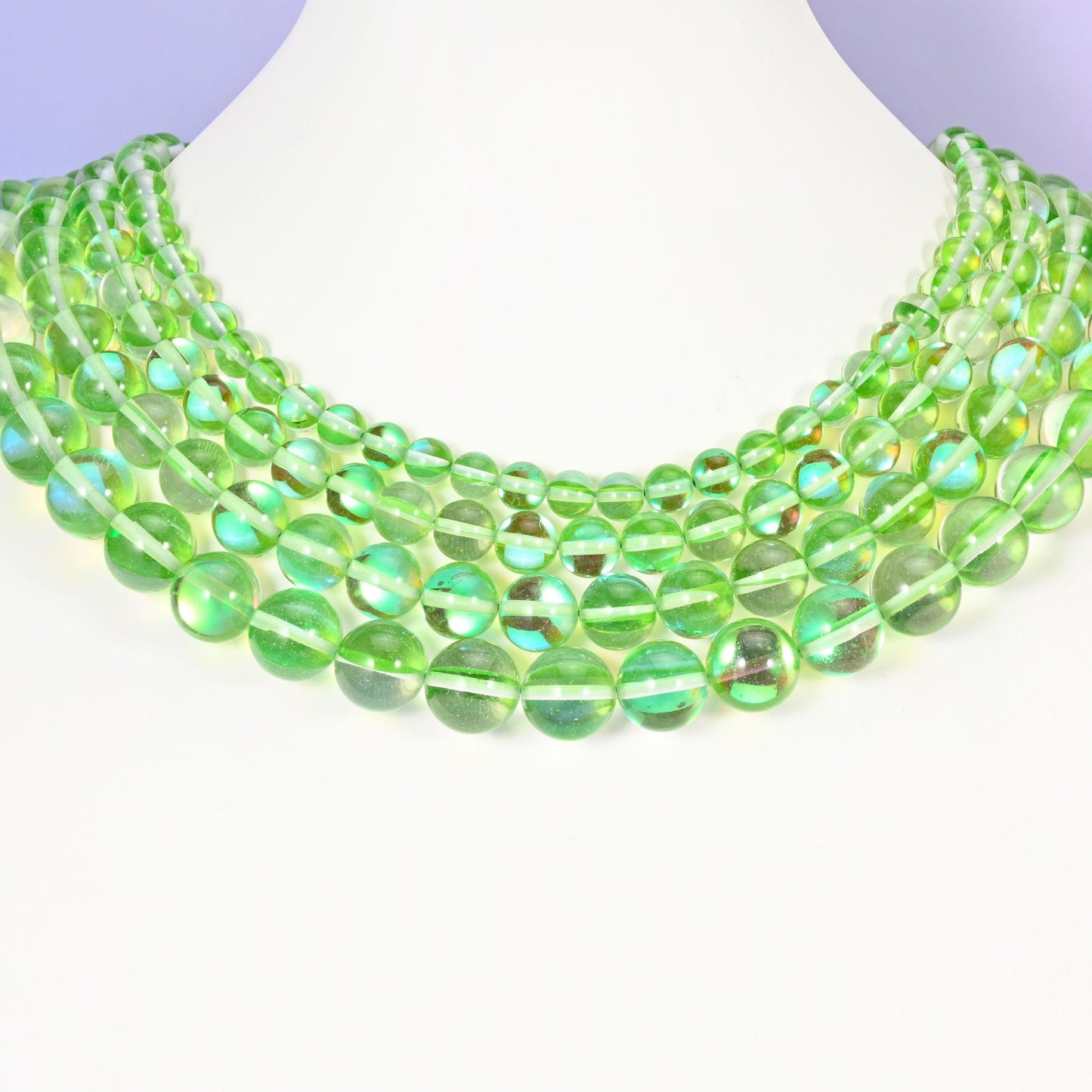 Glass beads, round, 6mm, 8mm, 10mm, 12mm
