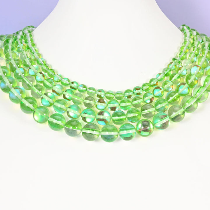 Glass beads, round, 6mm, 8mm, 10mm, 12mm