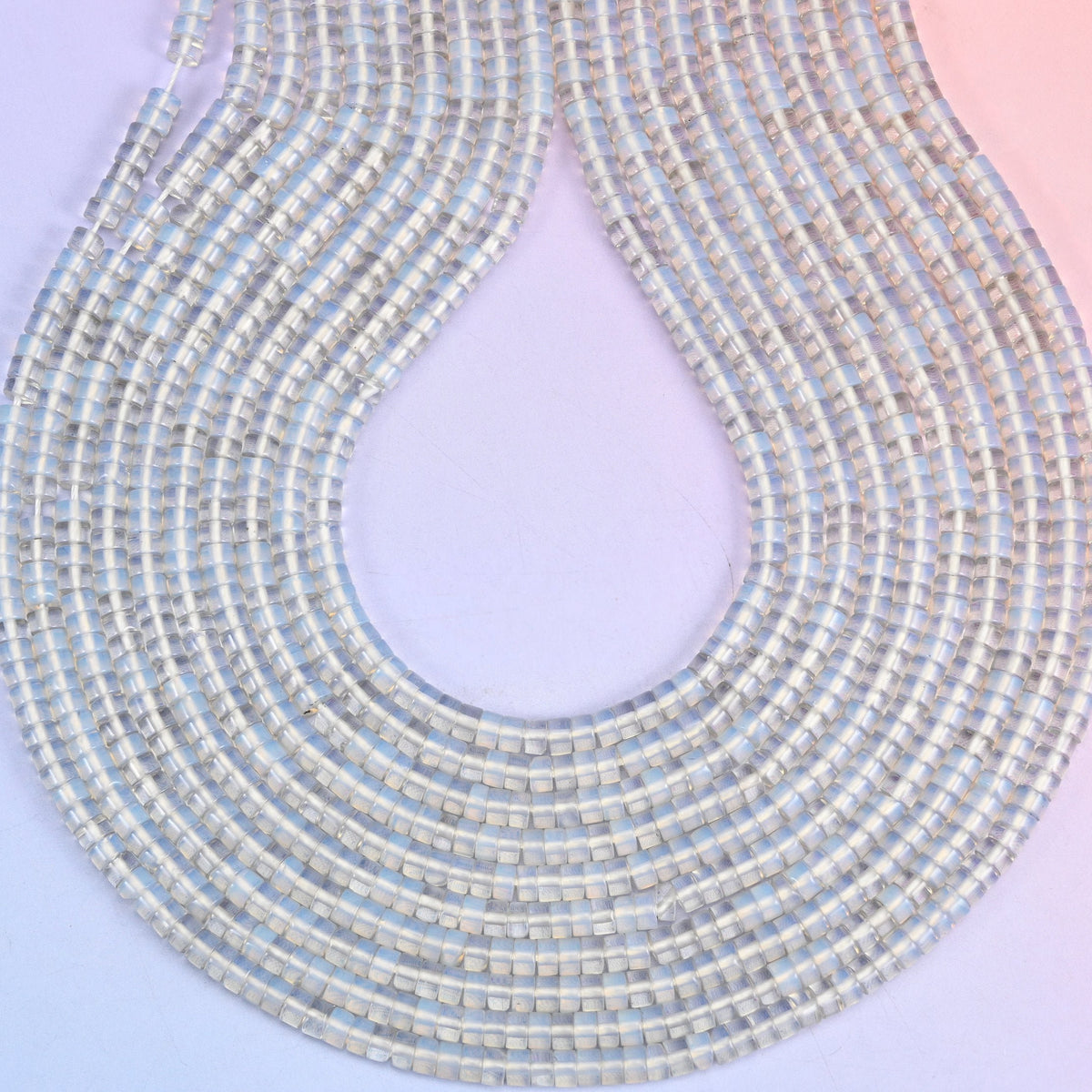 Opalite Smooth Heishi Disc Beads, hole approximately 1.0mm