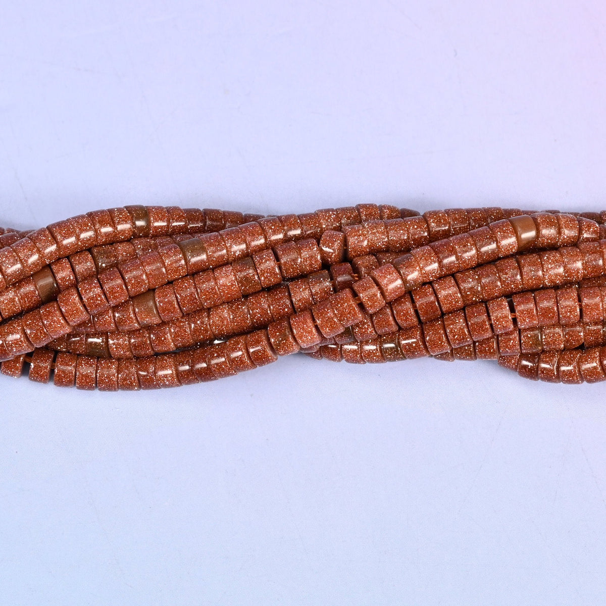 Gold Sandstone Smooth Heishi Disc Beads for jewelry making