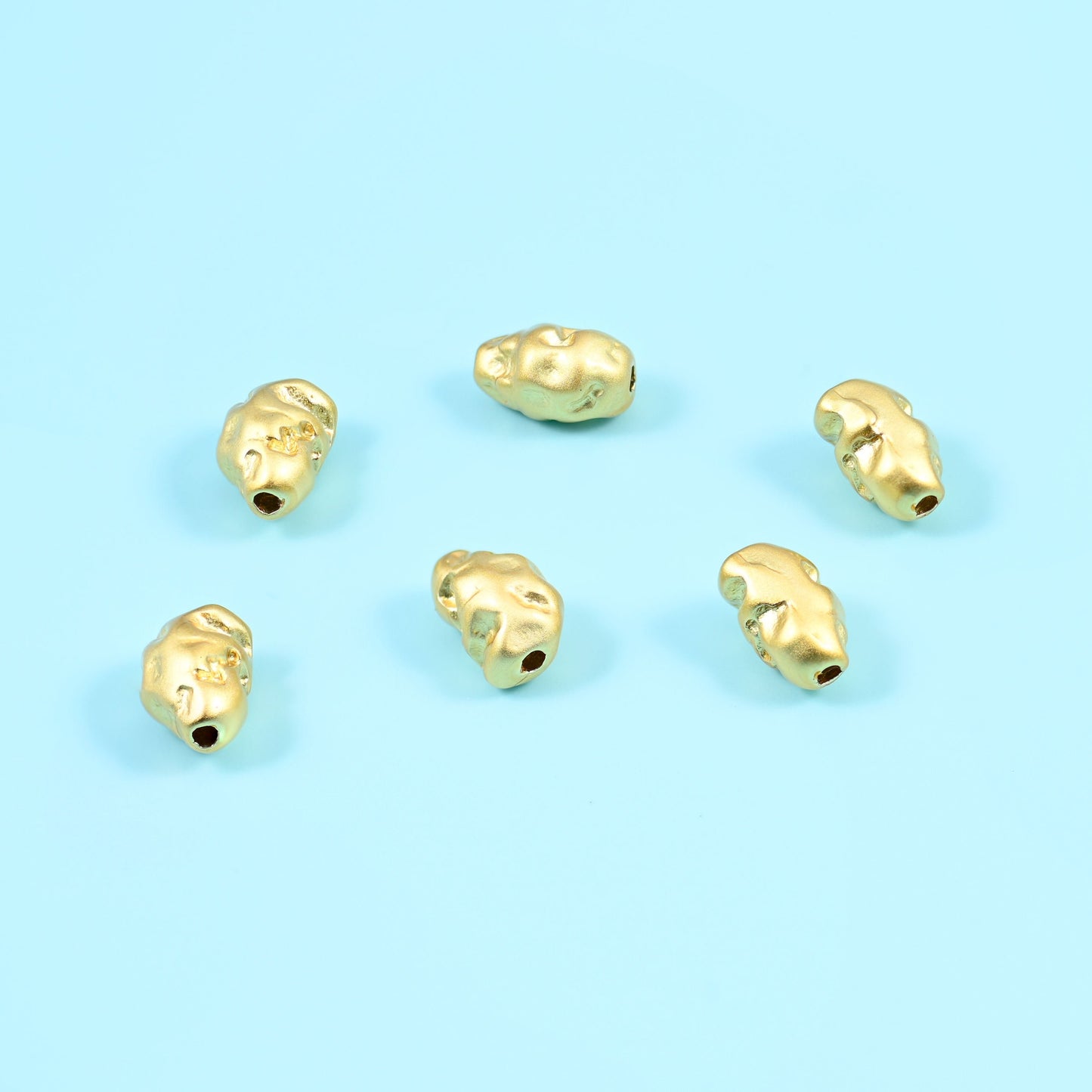 14K and 18K Gold Filled Irregular Nugget Spacer Beads