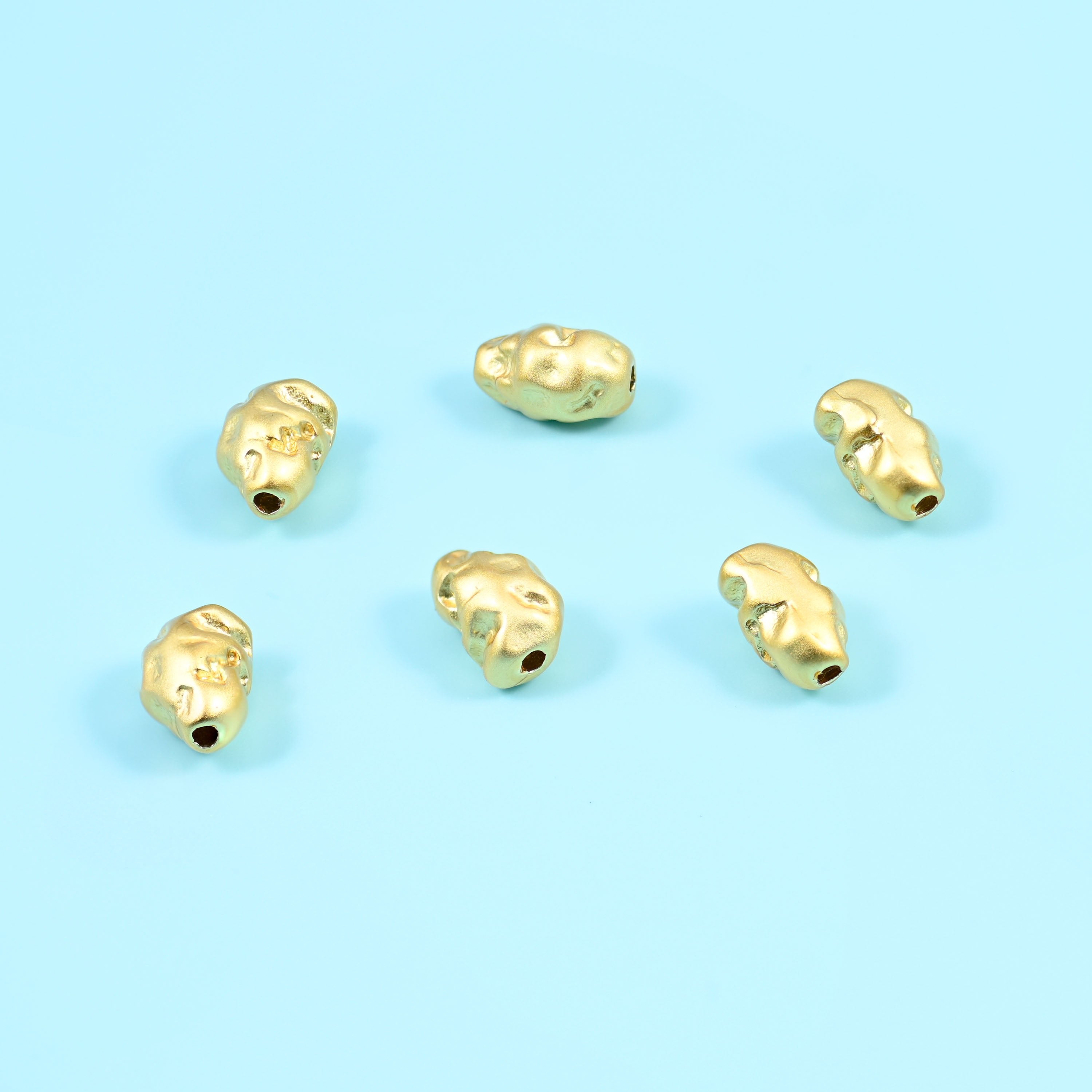 14K and 18K Gold Filled Irregular Nugget Spacer Beads