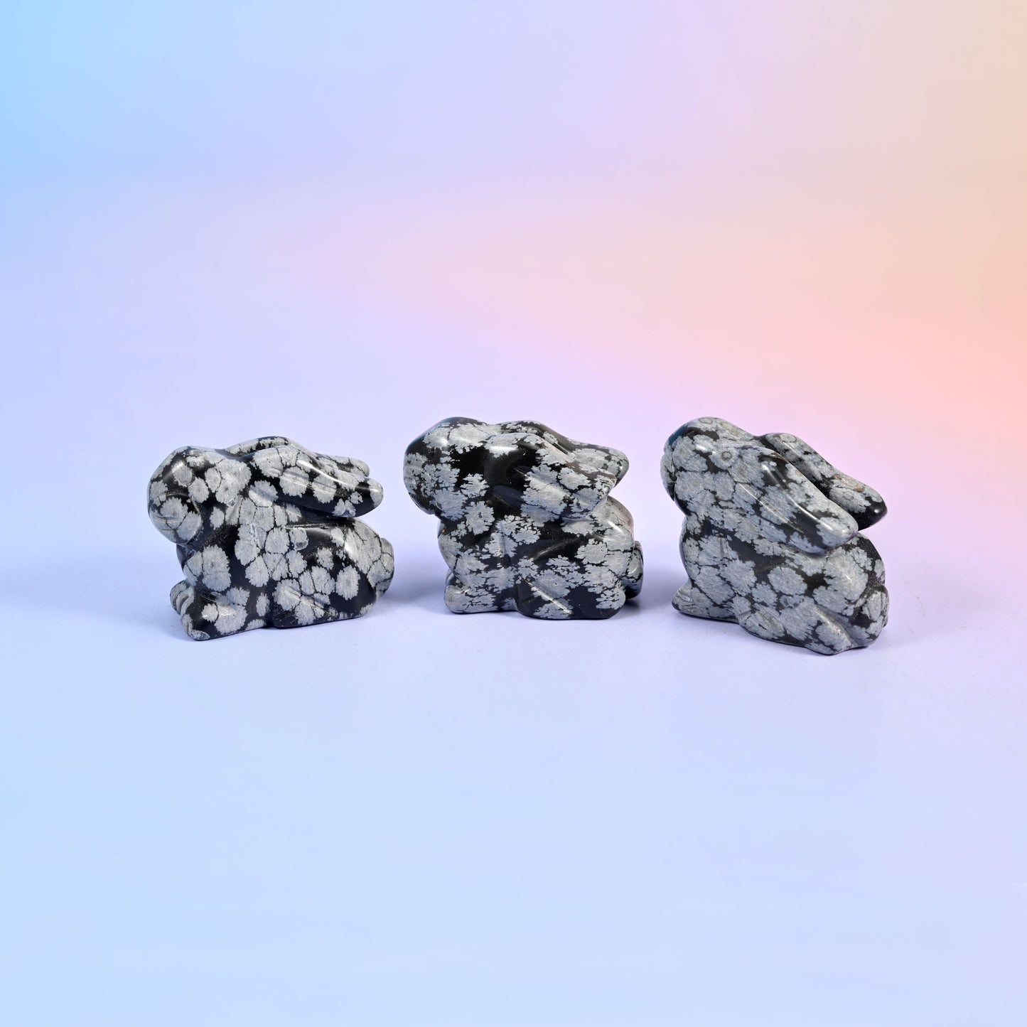 1.5 Inch Laying Down Bunny Crystal Figurines