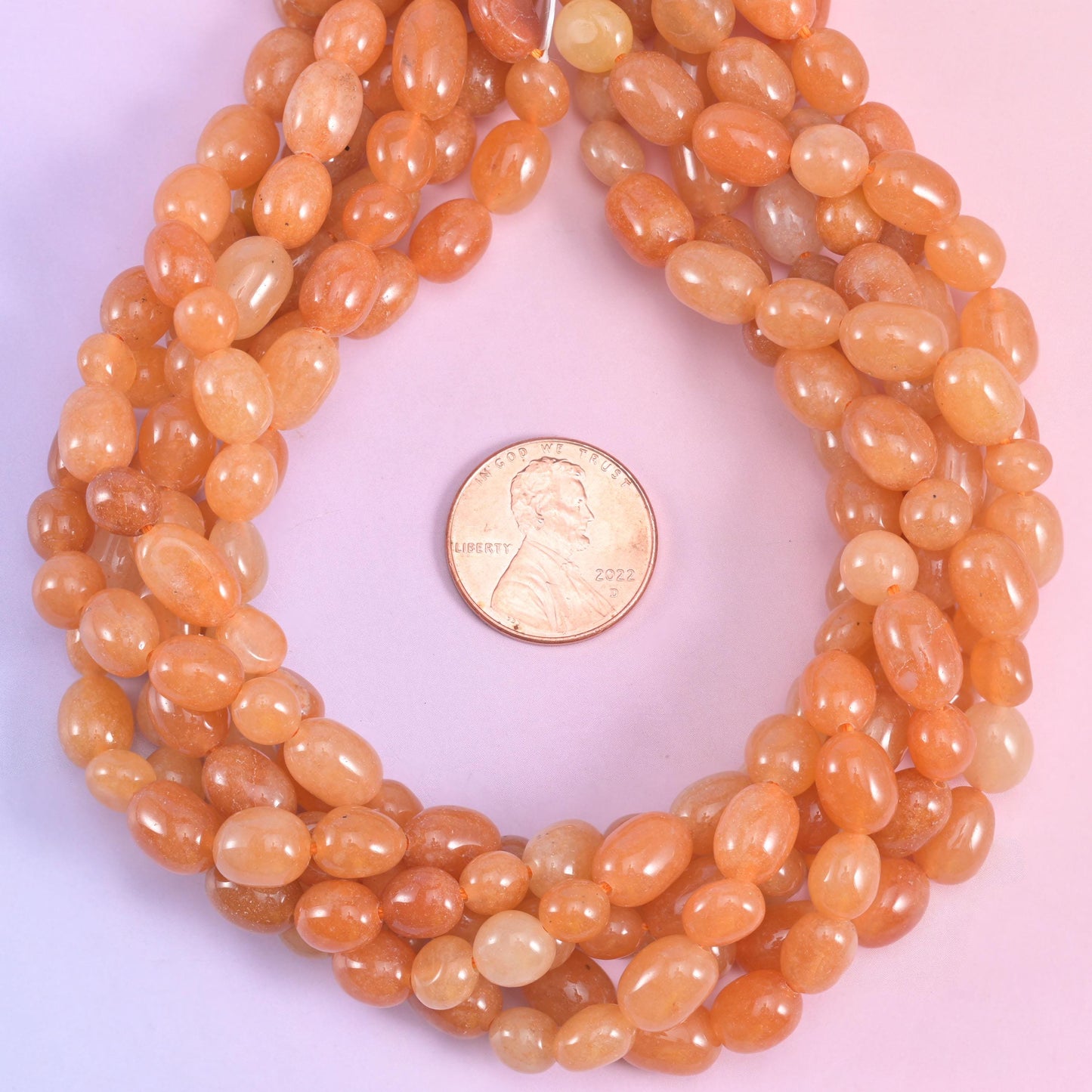 Red Aventurine Pebble Nugget Beads 6-8mm 8-12mm Jewelry Making 15.5" Strand